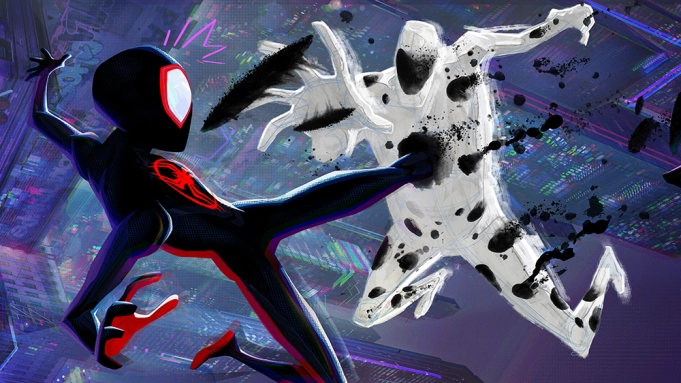 Image of The Spot vs Spider-Man in Spider-Man: Across the Spiderverse