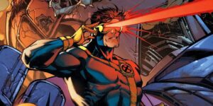 Comic Book Art of Cyclops from the X-Men