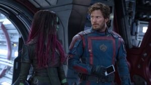 Image of Star-Lord and Gamora in Guardians of the Galaxy Vol. 3