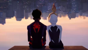 Image of Miles Morales and Gwen Stacy in Spider-Man: Across the Spider-Verse