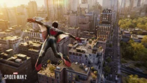 Spider-Man Flying in Marvel's Spider-Man 2