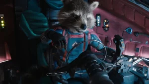 Image of Rocket Raccoon in Guardians of thr Galaxy Vol. 3