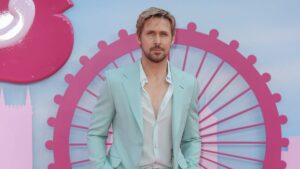 Image of Ryan Gosling at the 'BARBIE' Premiere. 