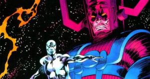 Comic Art of Galactus and the Silver Surfer