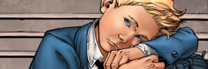 Franklin Richards laying his head on a desk